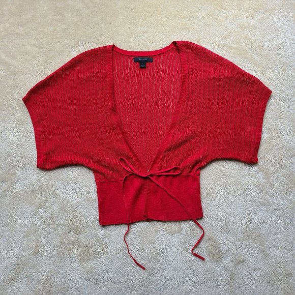 EUC Express Sweater Cardigan Red Size Small - Picture 1 of 5